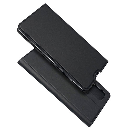 Leather Case Stands Flip Cover L05 Holder for Samsung Galaxy M40S Black