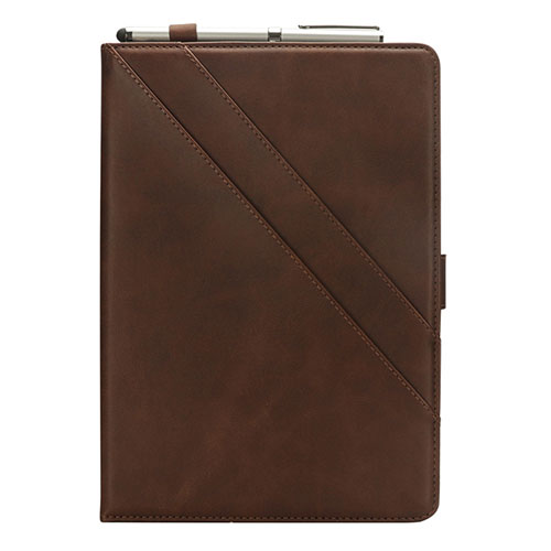 Leather Case Stands Flip Cover L05 Holder for Samsung Galaxy Tab S6 Lite 10.4 SM-P610 Brown