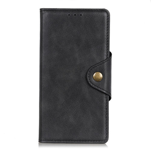 Leather Case Stands Flip Cover L05 Holder for Vivo V20 SE Black