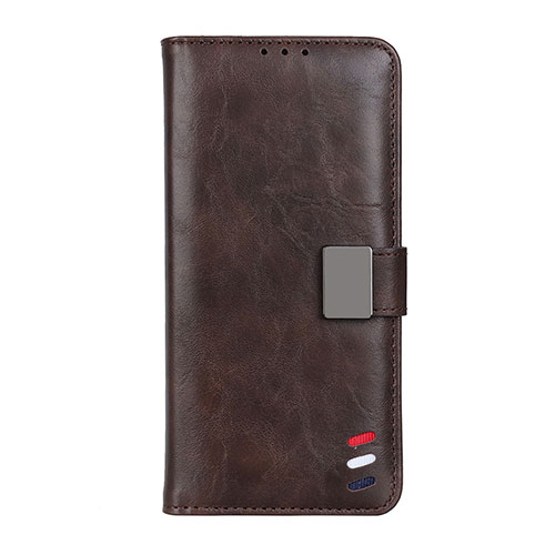 Leather Case Stands Flip Cover L05 Holder for Xiaomi Mi 10T 5G Brown