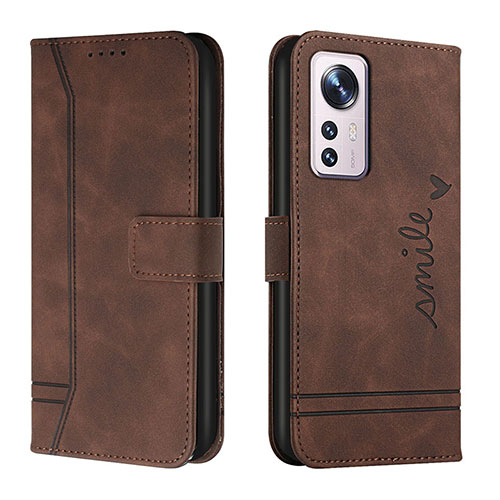 Leather Case Stands Flip Cover L05 Holder for Xiaomi Mi 12S Pro 5G Brown