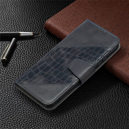 Leather Case Stands Flip Cover L05 Holder for Xiaomi POCO C3 Black