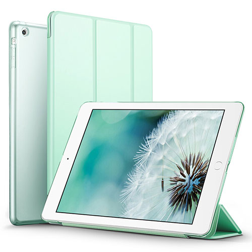 Leather Case Stands Flip Cover L06 for Apple iPad Mini 3 Green