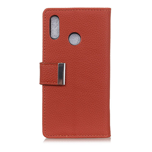 Leather Case Stands Flip Cover L06 Holder for Asus Zenfone 5 ZS620KL Red Wine