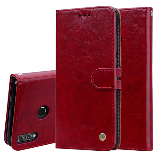 Leather Case Stands Flip Cover L06 Holder for Huawei Honor V10 Lite Red