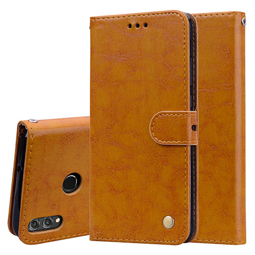 Leather Case Stands Flip Cover L06 Holder for Huawei Honor View 10 Lite Orange