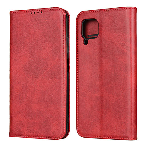 Leather Case Stands Flip Cover L06 Holder for Huawei Nova 6 SE Red