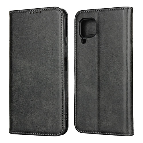 Leather Case Stands Flip Cover L06 Holder for Huawei Nova 7i Black