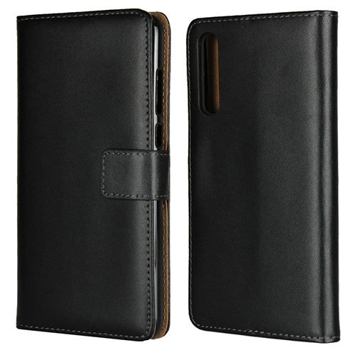 Leather Case Stands Flip Cover L06 Holder for Huawei P20 Pro Black