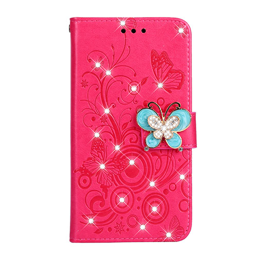 Leather Case Stands Flip Cover L06 Holder for Huawei P30 Red