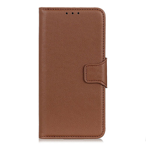 Leather Case Stands Flip Cover L06 Holder for OnePlus Nord Brown