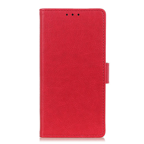 Leather Case Stands Flip Cover L06 Holder for Samsung Galaxy A21s Red