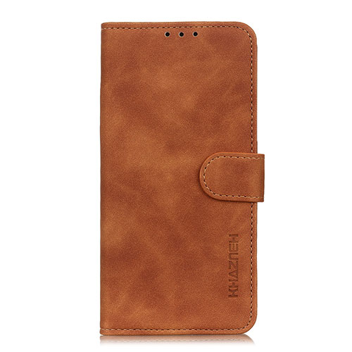 Leather Case Stands Flip Cover L06 Holder for Xiaomi Poco X3 Light Brown