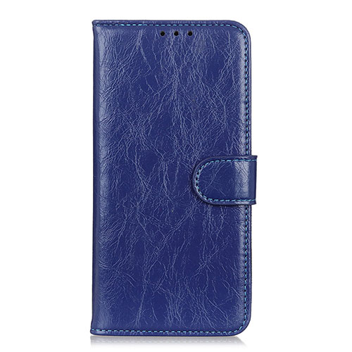 Leather Case Stands Flip Cover L06 Holder for Xiaomi Redmi 9 Blue