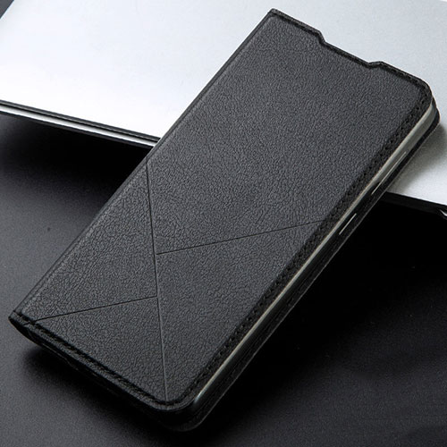 Leather Case Stands Flip Cover L06 Holder for Xiaomi Redmi K30 4G Black