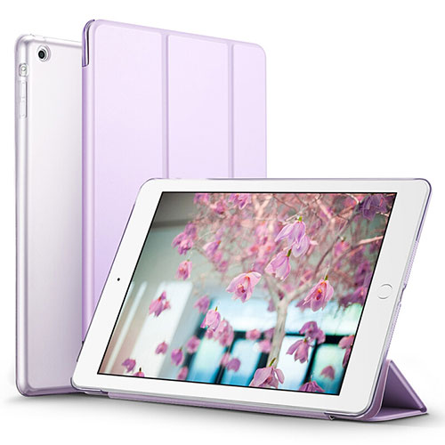 Leather Case Stands Flip Cover L07 for Apple iPad Mini Purple