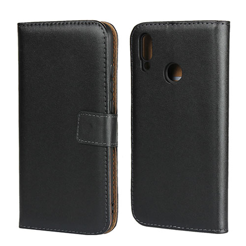 Leather Case Stands Flip Cover L07 for Huawei Honor 10 Lite Black