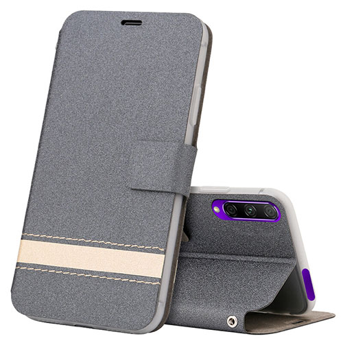 Leather Case Stands Flip Cover L07 Holder for Huawei Honor 9X Pro Gray