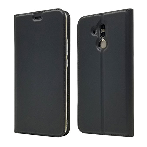 Leather Case Stands Flip Cover L07 Holder for Huawei Mate 20 Lite Black