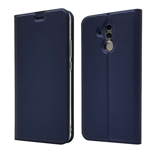 Leather Case Stands Flip Cover L07 Holder for Huawei Mate 20 Lite Blue