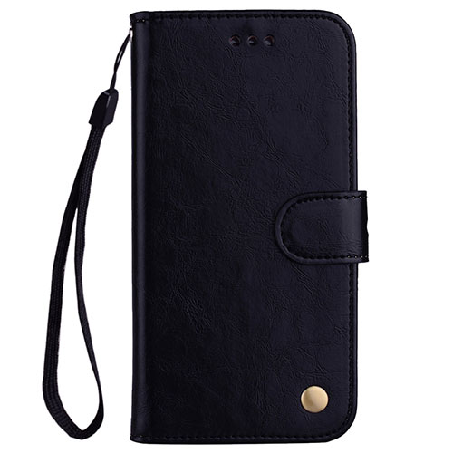 Leather Case Stands Flip Cover L07 Holder for Huawei Nova 3e Black