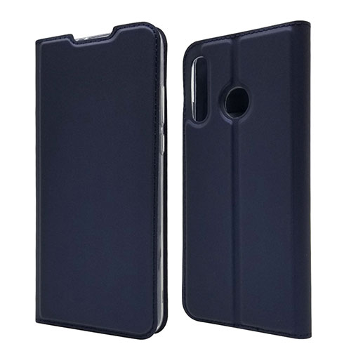 Leather Case Stands Flip Cover L07 Holder for Huawei Nova 4e Blue