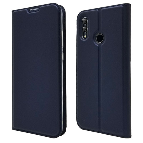 Leather Case Stands Flip Cover L07 Holder for Huawei P Smart (2019) Blue