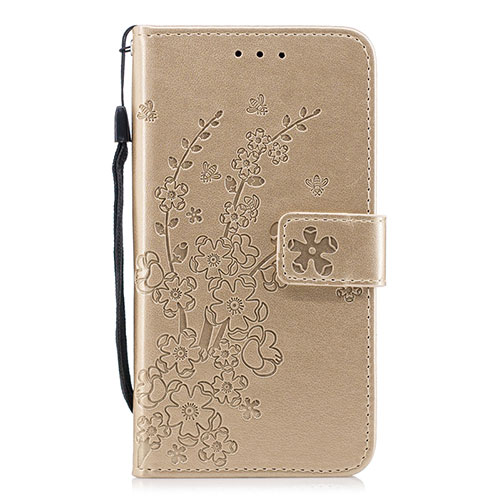 Leather Case Stands Flip Cover L07 Holder for Huawei P30 Gold