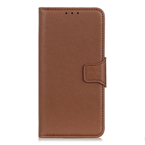 Leather Case Stands Flip Cover L07 Holder for Motorola Moto G Stylus Brown