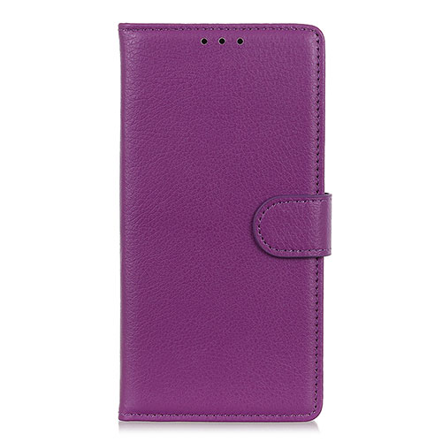 Leather Case Stands Flip Cover L07 Holder for Nokia 8.3 5G Purple