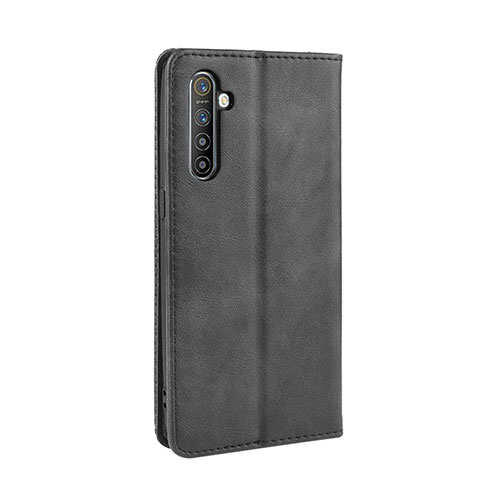 Leather Case Stands Flip Cover L07 Holder for Oppo K5 Black