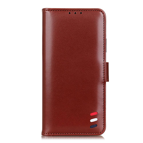 Leather Case Stands Flip Cover L07 Holder for Xiaomi Mi 10 Lite Brown