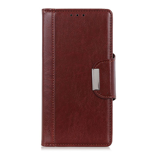 Leather Case Stands Flip Cover L08 Holder for Huawei Honor 9C Brown