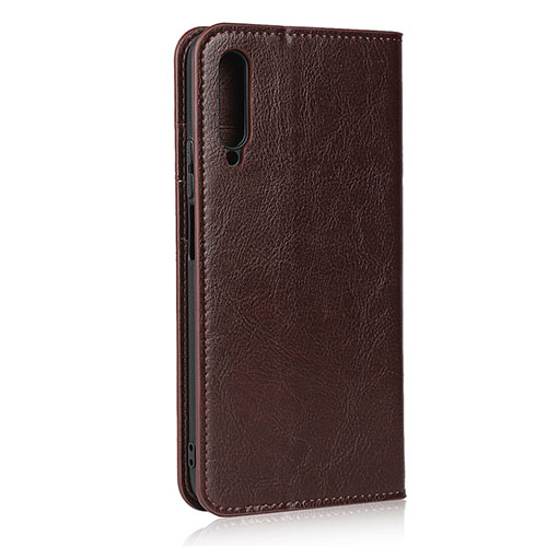 Leather Case Stands Flip Cover L08 Holder for Huawei Honor 9X Pro Brown