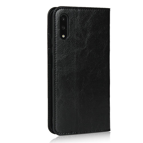 Leather Case Stands Flip Cover L08 Holder for Huawei Y9 Prime (2019) Black