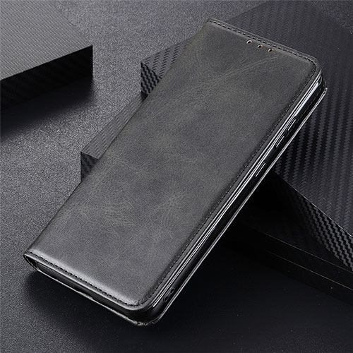 Leather Case Stands Flip Cover L08 Holder for Motorola Moto Edge Black