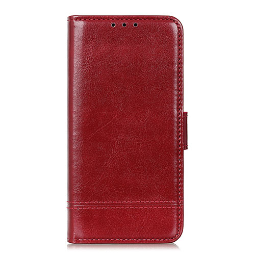 Leather Case Stands Flip Cover L08 Holder for Xiaomi Mi 10 Lite Red