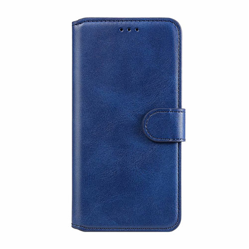 Leather Case Stands Flip Cover L08 Holder for Xiaomi Redmi Note 9S Blue