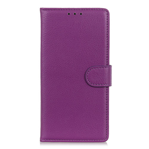 Leather Case Stands Flip Cover L09 Holder for Huawei Mate 40 Lite 5G Purple