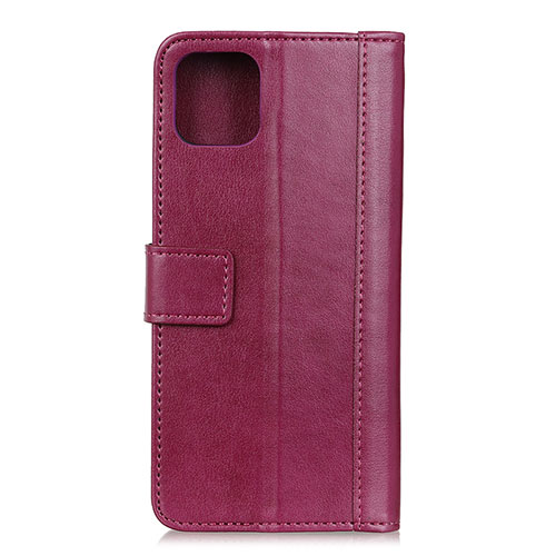 Leather Case Stands Flip Cover L09 Holder for Samsung Galaxy A71 5G Red Wine