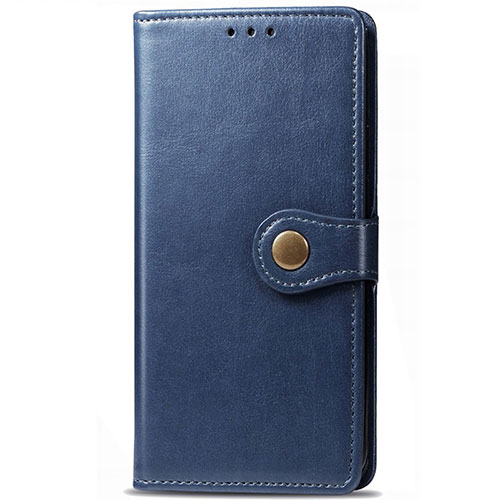 Leather Case Stands Flip Cover L09 Holder for Samsung Galaxy M31 Blue