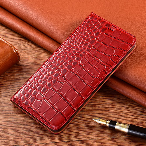 Leather Case Stands Flip Cover L09 Holder for Xiaomi Poco X3 Red