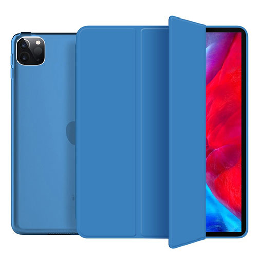 Leather Case Stands Flip Cover L10 Holder for Apple iPad Pro 11 (2022) Blue