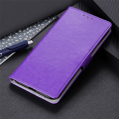 Leather Case Stands Flip Cover L10 Holder for Nokia 8.3 5G Purple