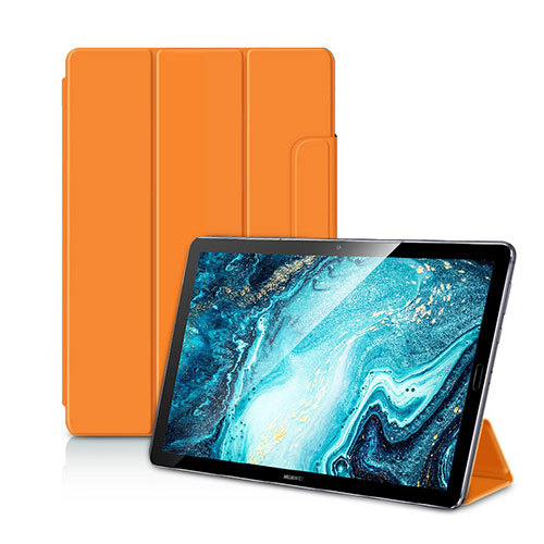 Leather Case Stands Flip Cover L11 Holder for Huawei MediaPad M6 10.8 Orange