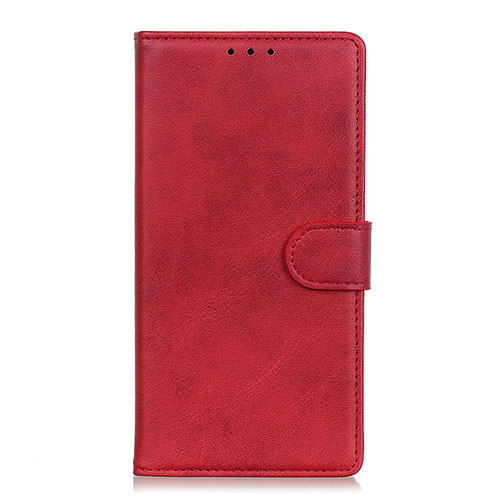 Leather Case Stands Flip Cover L11 Holder for Motorola Moto Edge Red