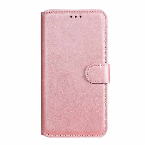 Leather Case Stands Flip Cover L11 Holder for Oppo A91 Rose Gold