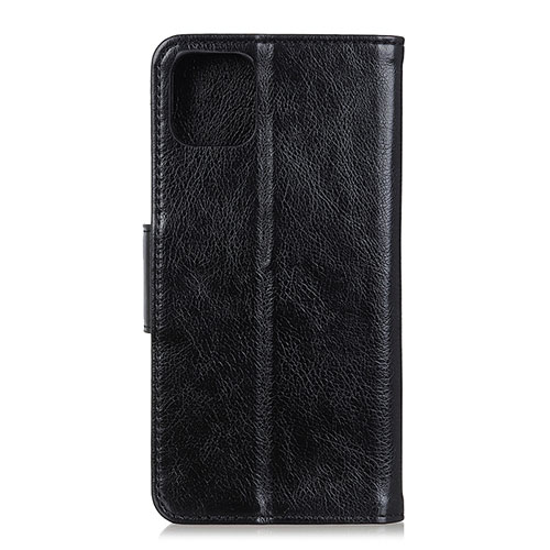 Leather Case Stands Flip Cover L11 Holder for Samsung Galaxy A71 5G Black