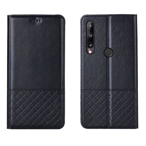 Leather Case Stands Flip Cover L12 Holder for Huawei Honor 9C Black