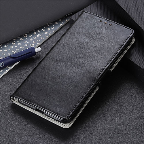 Leather Case Stands Flip Cover L12 Holder for Motorola Moto Edge Black